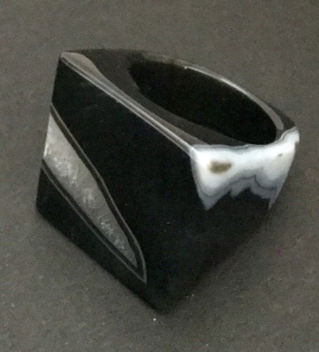 Streifen Achat-Ring